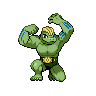 Machoke — mały pikselowy sprite w wariancie shiny