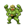 Machamp — mały pikselowy sprite w wariancie shiny