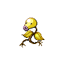 Bellsprout — mały pikselowy sprite w wariancie shiny