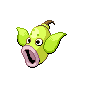 Weepinbell — mały pikselowy sprite w wariancie shiny