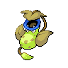 Victreebel — mały pikselowy sprite w wariancie shiny