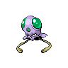 Tentacool — mały pikselowy sprite w wariancie shiny