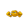 Geodude — mały pikselowy sprite w wariancie shiny