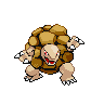 Golem — mały pikselowy sprite w wariancie shiny