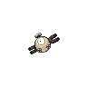 Magnemite — mały pikselowy sprite w wariancie shiny