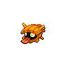 Shellder — mały pikselowy sprite w wariancie shiny