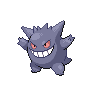 Gengar — mały pikselowy sprite w wariancie shiny