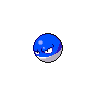 Voltorb — mały pikselowy sprite w wariancie shiny
