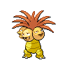 Exeggutor — mały pikselowy sprite w wariancie shiny