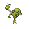 Hitmonlee — mały pikselowy sprite w wariancie shiny