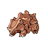 Rhyhorn — mały pikselowy sprite w wariancie shiny