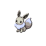 Eevee — mały pikselowy sprite w wariancie shiny
