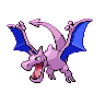 Aerodactyl — mały pikselowy sprite w wariancie shiny