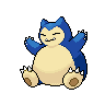 Snorlax — mały pikselowy sprite w wariancie shiny