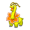 Meganium — mały pikselowy sprite w wariancie shiny