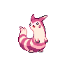 Furret — mały pikselowy sprite w wariancie shiny