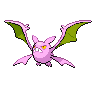 Crobat — mały pikselowy sprite w wariancie shiny