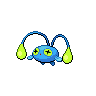 Chinchou — mały pikselowy sprite w wariancie shiny