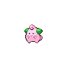 Cleffa — mały pikselowy sprite w wariancie shiny