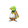 Xatu — mały pikselowy sprite w wariancie shiny