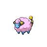 Mareep — mały pikselowy sprite w wariancie shiny