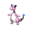 Ampharos — mały pikselowy sprite w wariancie shiny