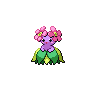 Bellossom — mały pikselowy sprite w wariancie shiny