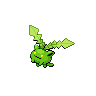 Hoppip — mały pikselowy sprite w wariancie shiny