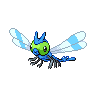 Yanma — mały pikselowy sprite w wariancie shiny