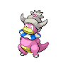 Slowking — mały pikselowy sprite w wariancie shiny