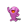 Wobbuffet — mały pikselowy sprite w wariancie shiny