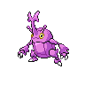 Heracross — mały pikselowy sprite w wariancie shiny