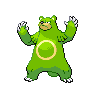 Ursaring — mały pikselowy sprite w wariancie shiny