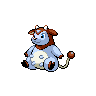 Miltank — mały pikselowy sprite w wariancie shiny
