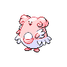 Blissey — mały pikselowy sprite w wariancie shiny