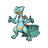 Sceptile — mały pikselowy sprite w wariancie shiny