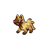 Poochyena — mały pikselowy sprite w wariancie shiny