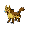 Mightyena — mały pikselowy sprite w wariancie shiny