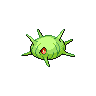 Cascoon — mały pikselowy sprite w wariancie shiny