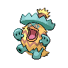 Ludicolo — mały pikselowy sprite w wariancie shiny