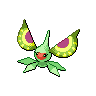 Masquerain — mały pikselowy sprite w wariancie shiny
