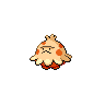 Shroomish — mały pikselowy sprite w wariancie shiny