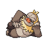 Slaking — mały pikselowy sprite w wariancie shiny