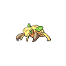 Nincada — mały pikselowy sprite w wariancie shiny