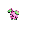 Whismur — mały pikselowy sprite w wariancie shiny
