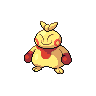 Makuhita — mały pikselowy sprite w wariancie shiny