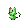 Azurill — mały pikselowy sprite w wariancie shiny