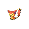 Skitty — mały pikselowy sprite w wariancie shiny