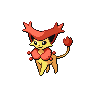 Delcatty — mały pikselowy sprite w wariancie shiny
