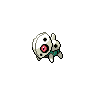 Aron — mały pikselowy sprite w wariancie shiny